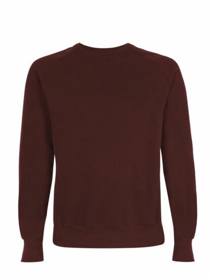 Unisex Sweater 100% Bio-Baumwolle Burgundy