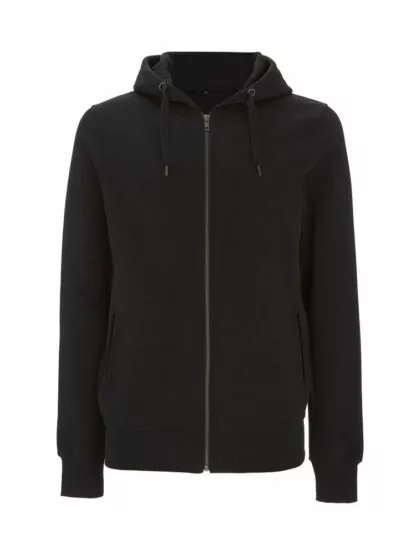 Unisex ZIP Hoodie Schwarz