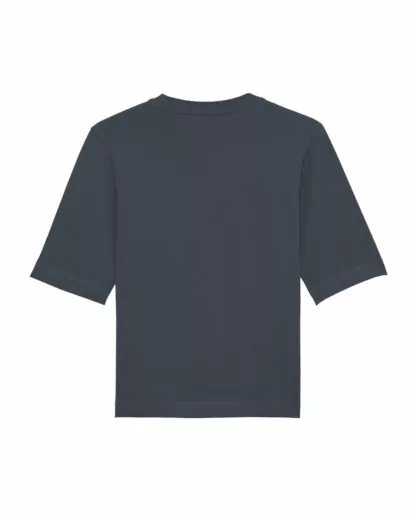 Guter Stoff Damen boxy heavy T-Shirt Fringer India Ink Grey bio fair vegan