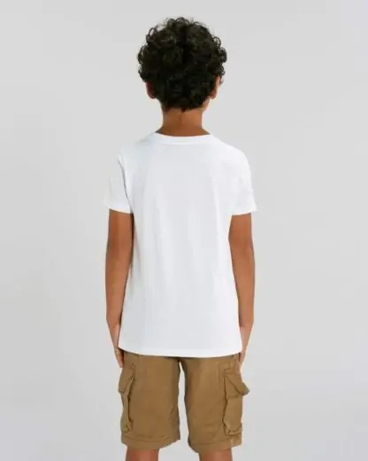 Kinder T-Shirt Mini Creator White – Bild 6