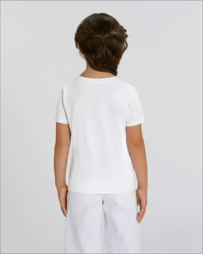Kinder T-Shirt Mini Creator White – Bild 5