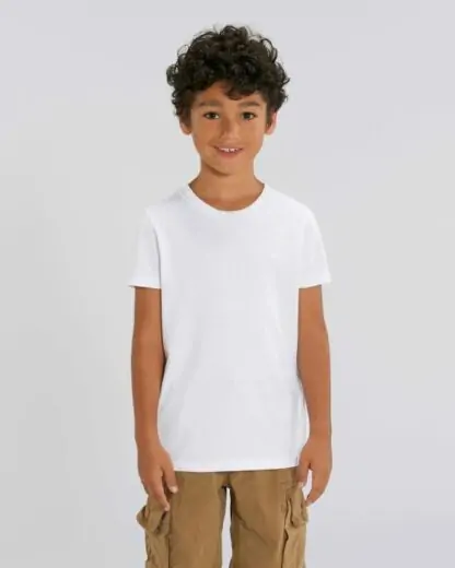 Kinder T-Shirt Mini Creator White – Bild 4