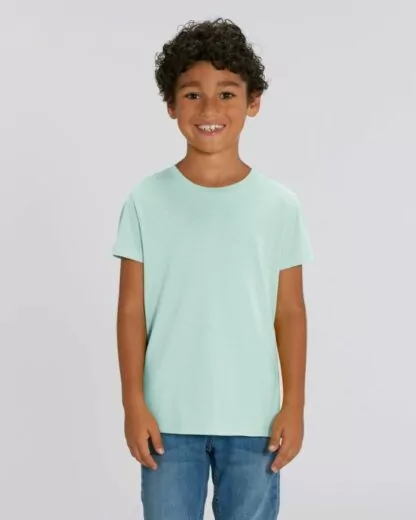 Kinder T-Shirt Bio Fair Mini Creator Caribbean Blue