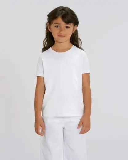 Kinder T-Shirt Mini Creator White – Bild 3
