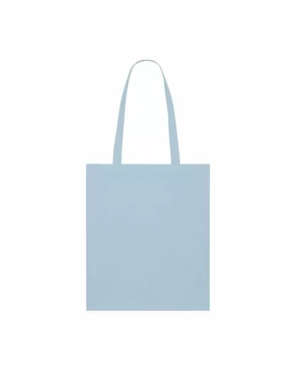Light Woven Tote Bag Light Tote Bag Sky blue