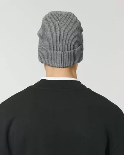 Fisherman Beanie Mid Heather Grey – Bild 7