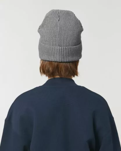 Fisherman Beanie Mid Heather Grey – Bild 6