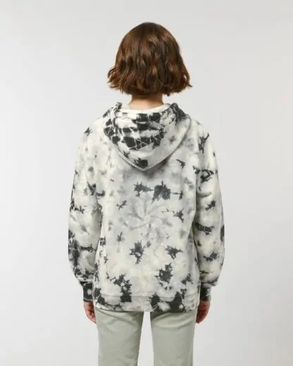 Unisex Hoodie Pullover Cruiser Tie&Dye Natural Raw/Black – Bild 9