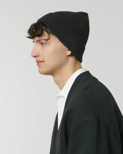 Fisherman Beanie Black – Bild 5