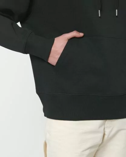 Schwerer 500g Unisex Hoodie Pullover Slammer Heavy Black – Bild 8