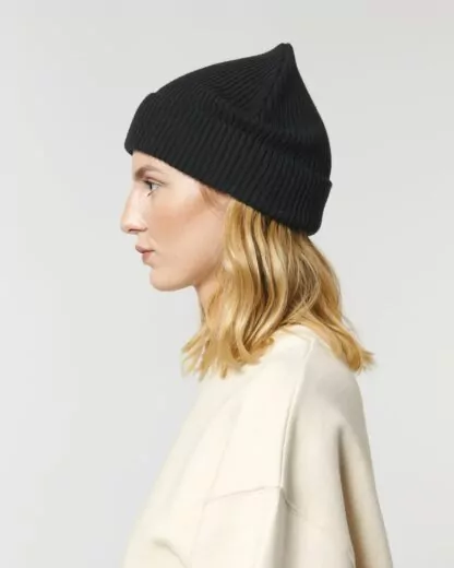 Fisherman Beanie Black – Bild 4