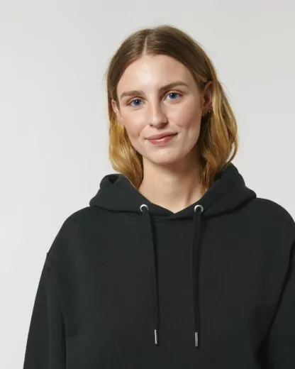 Schwerer 500g Unisex Hoodie Pullover Slammer Heavy Black – Bild 5