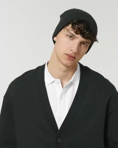 Fisherman Beanie Black – Bild 3