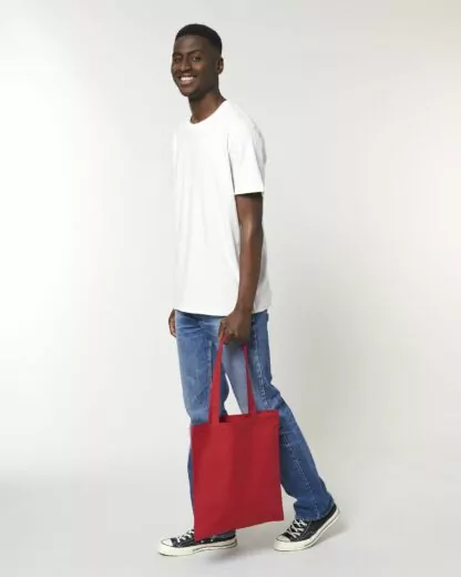 Light Woven Tote Bag Light Tote Bag Red – Bild 4