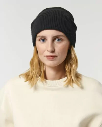 Fisherman Beanie Black – Bild 2
