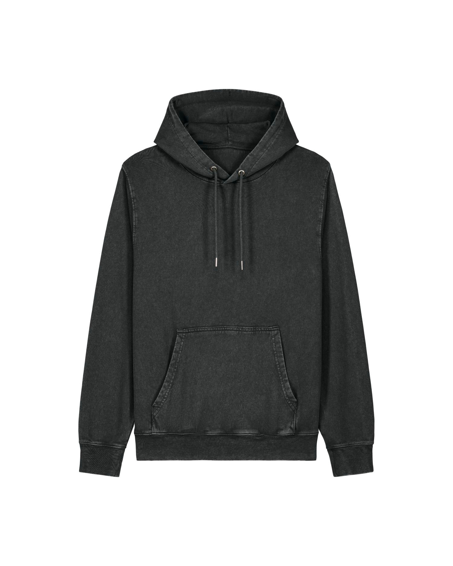 Archer Vintage Hoodie-Pullover G. Dyed Black Rock – Bild 5