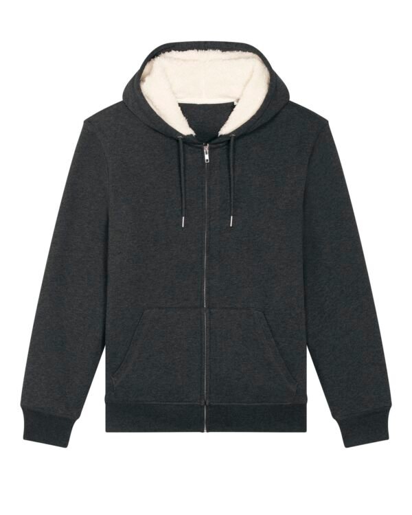 Hygger Sherpa ZIP-Hoodie Dark Heather Grey