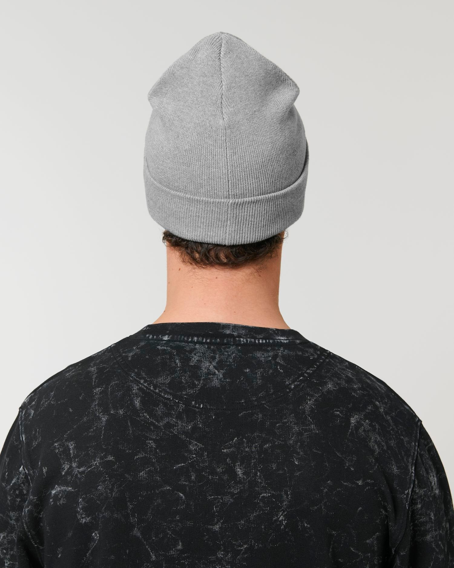 Rib Beanie  Heather Grey – Bild 3