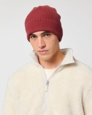 Fisherman Beanie  Red Earth