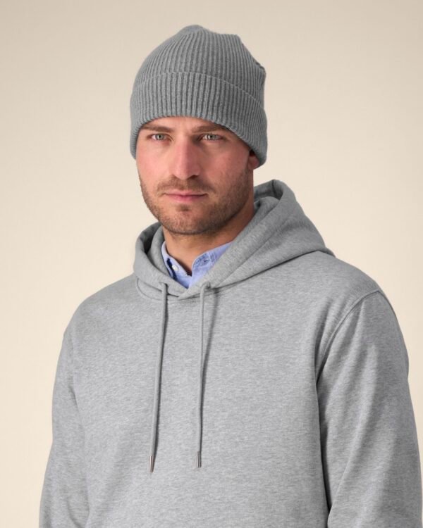 Fisherman Beanie  Mid Heather Grey