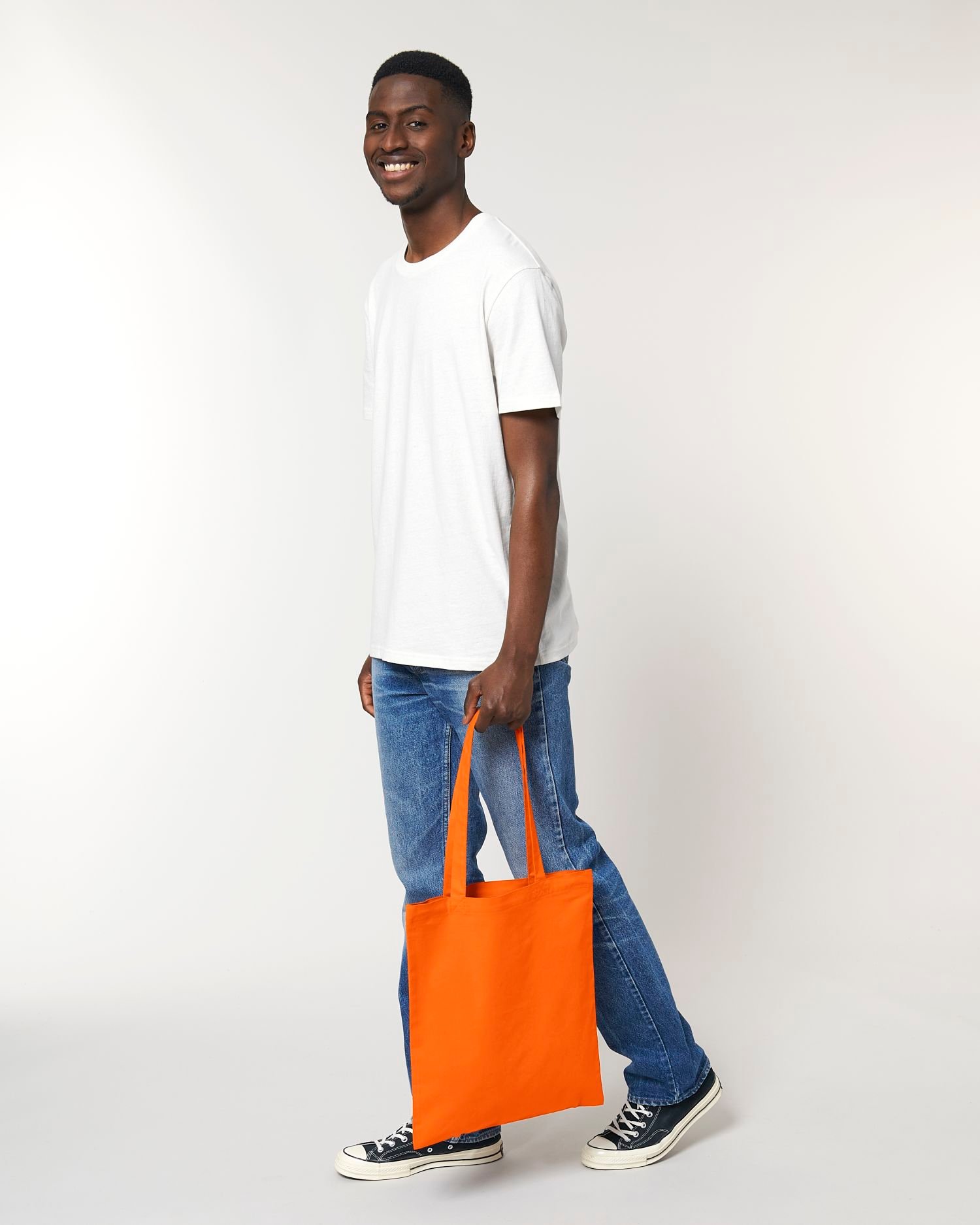 Light Tote Bag Tasche Bright Orange – Bild 1