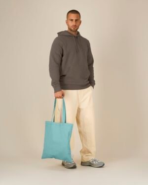 Light Tote Bag Tasche Teal Monstera