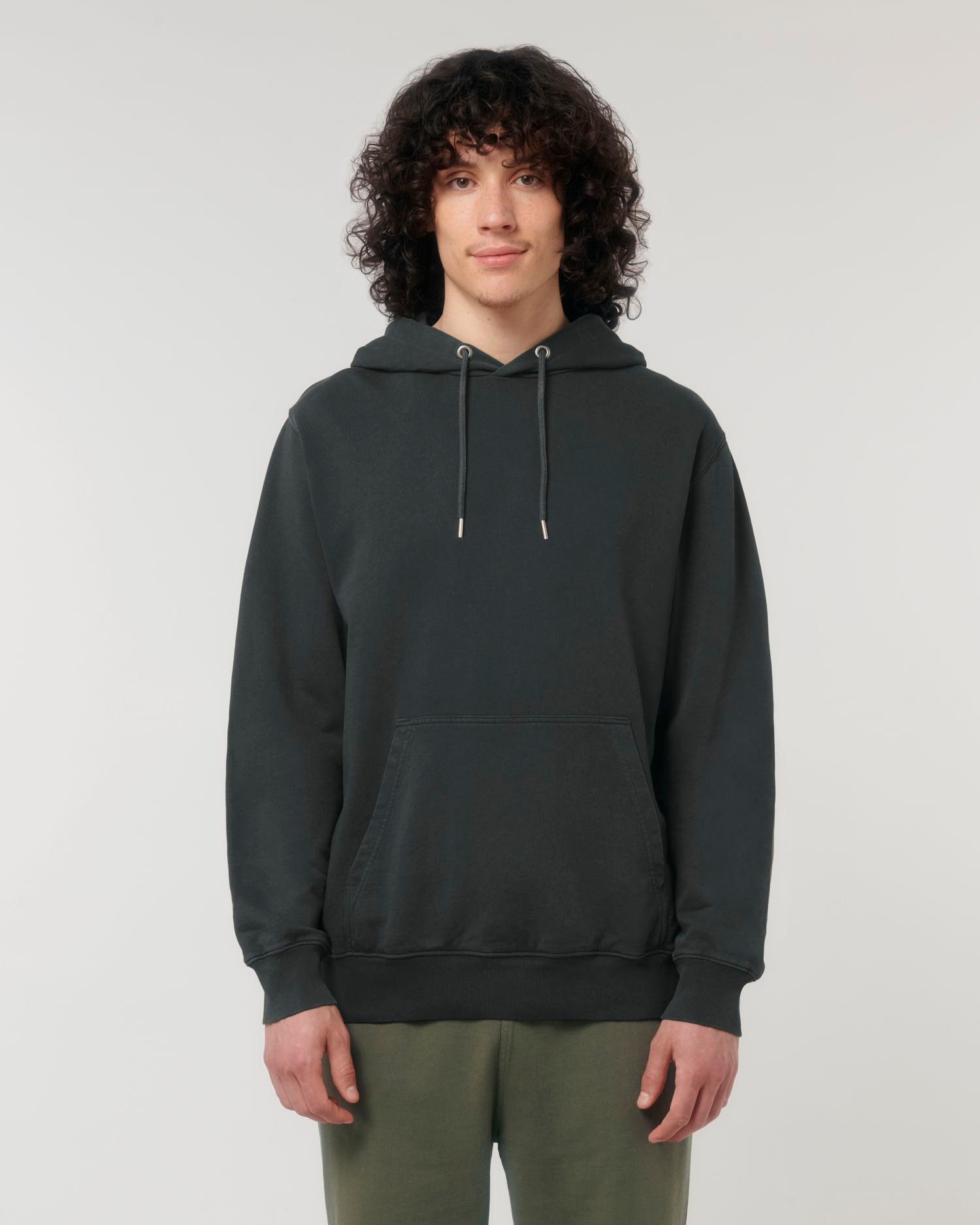 Archer Vintage Hoodie-Pullover G. Dyed Black Rock