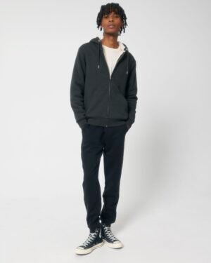 Hygger Sherpa ZIP-Hoodie Dark Heather Grey – Bild 2