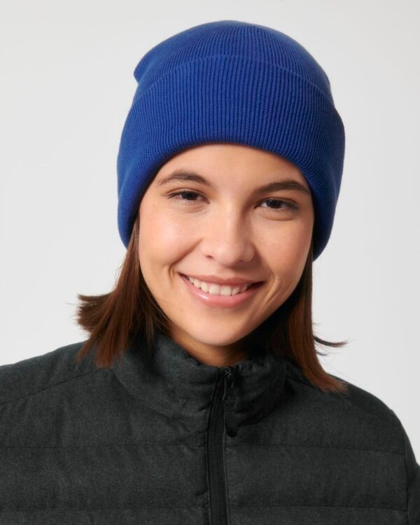 Rib Beanie  Worker Blue