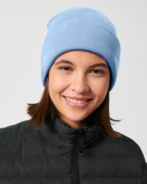Rib Beanie  Blue Soul