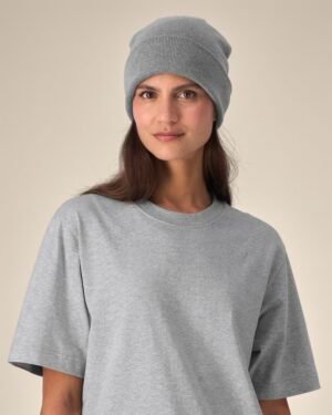 Rib Beanie  Mid Heather Grey